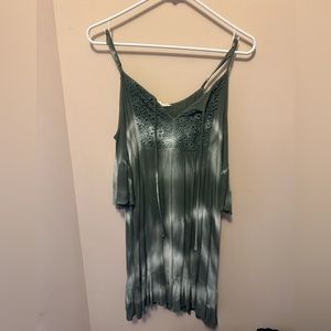 ILLA ILLA Off the Shoulder Tie Dye Dress